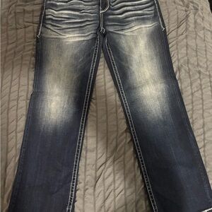 Buckle Men's Dark Blue Jeans